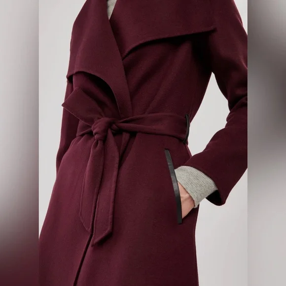 MACKAGE Mai Coat in Wine XS - Picture 3 of 9